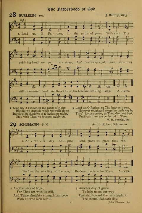 The American Hymnal for Chapel Service page 21