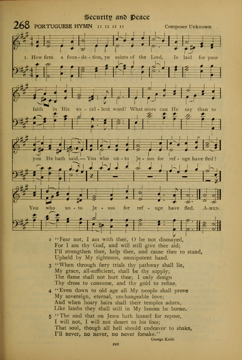 The American Hymnal for Chapel Service page 221