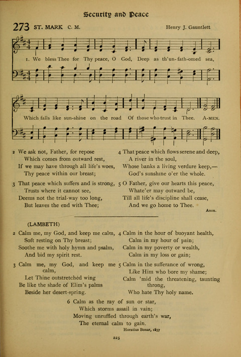 The American Hymnal for Chapel Service page 225