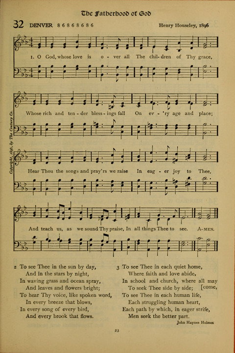 The American Hymnal for Chapel Service page 23