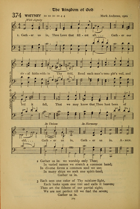 The American Hymnal for Chapel Service page 304