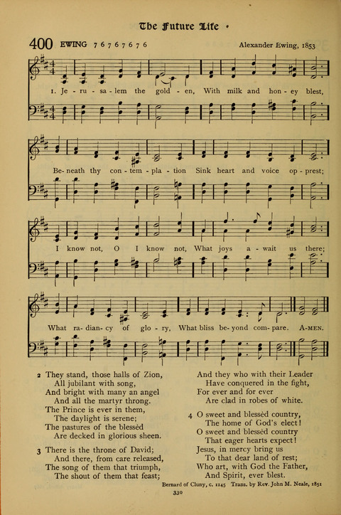 The American Hymnal for Chapel Service page 330