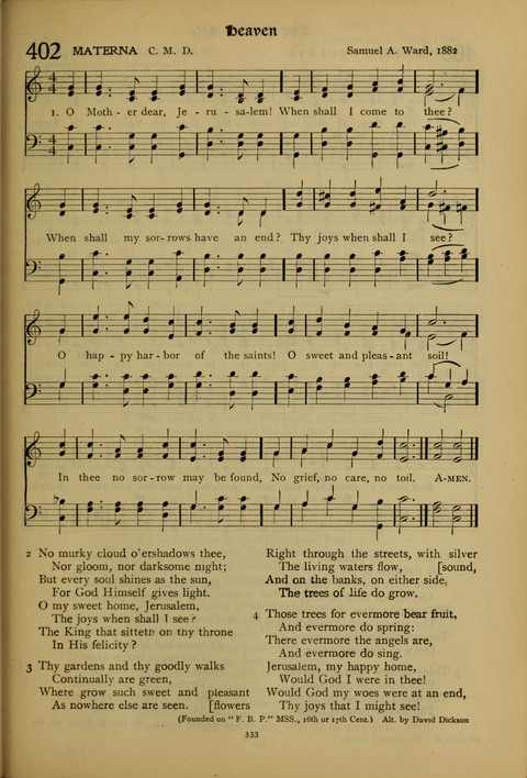 The American Hymnal for Chapel Service page 333