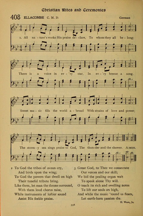 The American Hymnal for Chapel Service page 338