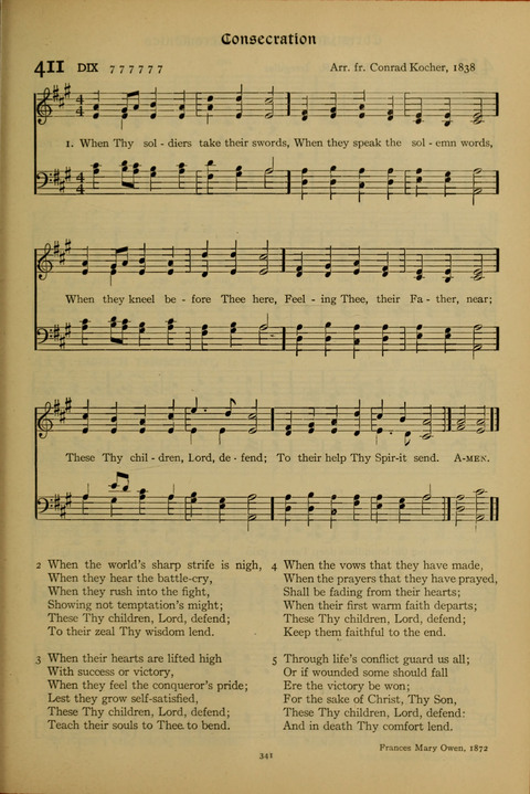 The American Hymnal for Chapel Service page 341