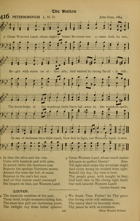 The American Hymnal for Chapel Service page 345