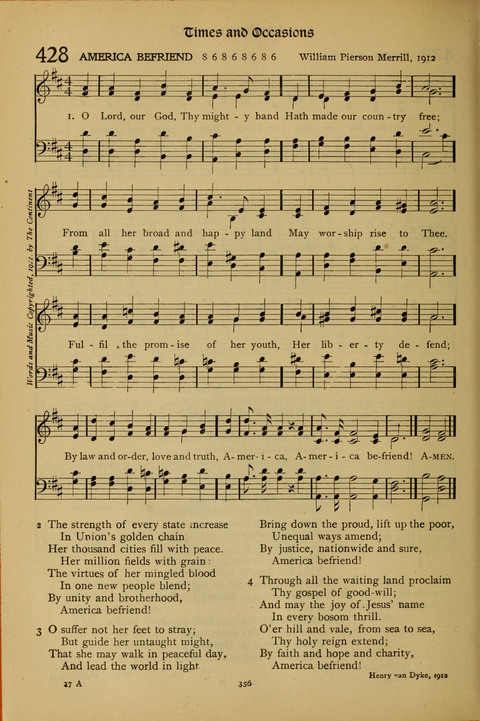 The American Hymnal for Chapel Service page 356