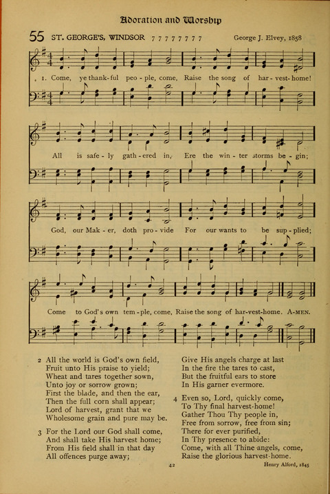 The American Hymnal for Chapel Service page 42