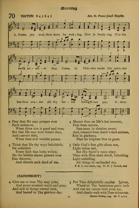 The American Hymnal for Chapel Service page 53