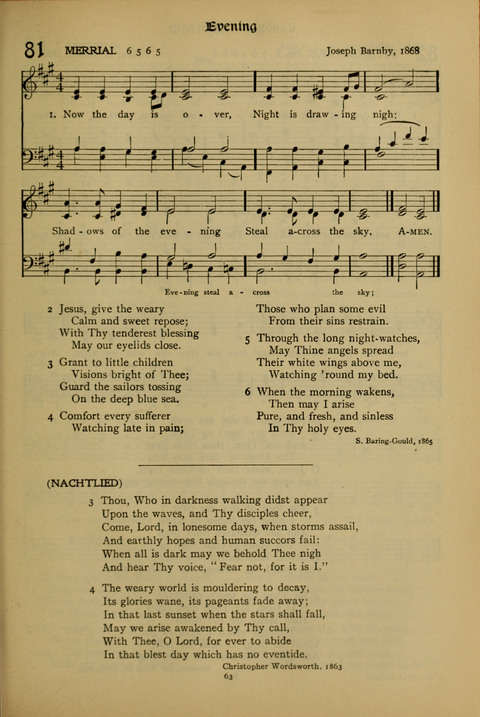 The American Hymnal for Chapel Service page 63