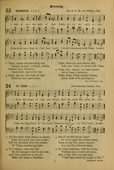 The American Hymnal for Chapel Service page 65