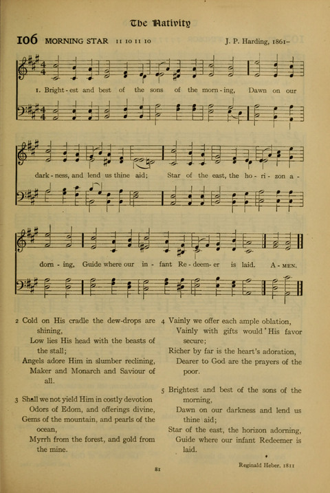 The American Hymnal for Chapel Service page 81