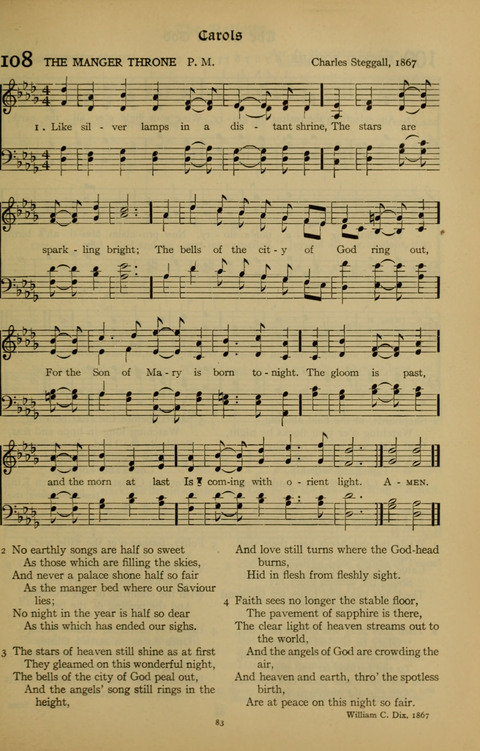 The American Hymnal for Chapel Service page 83