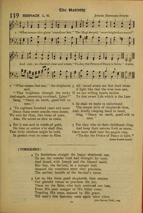 The American Hymnal for Chapel Service page 93