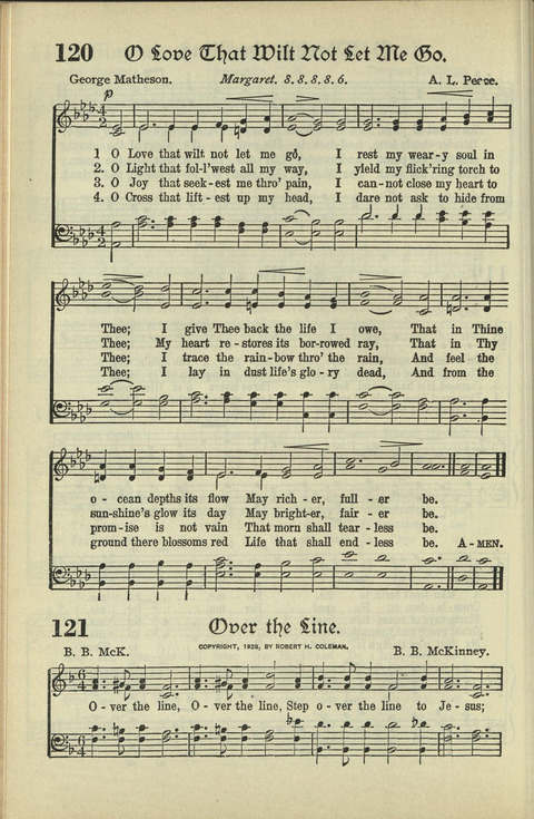 The American Hymnal: for English speaking people everywhere page 105