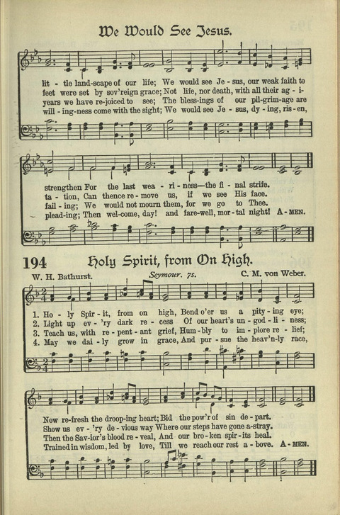 The American Hymnal: for English speaking people everywhere page 154