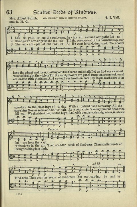 The American Hymnal: for English speaking people everywhere page 62