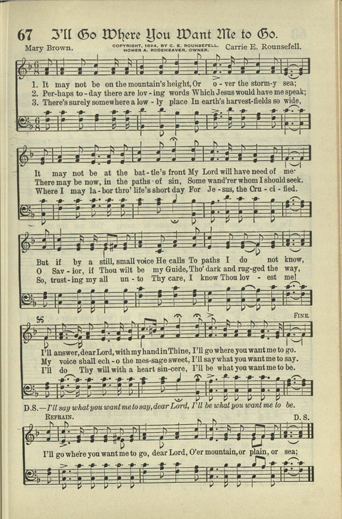 The American Hymnal: for English speaking people everywhere page 66