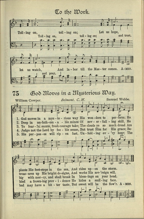 The American Hymnal: for English speaking people everywhere page 74