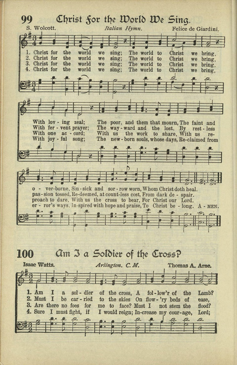 The American Hymnal: for English speaking people everywhere page 91