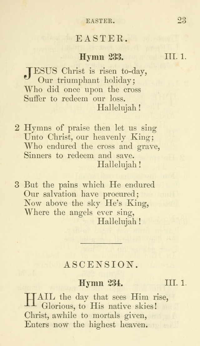 Additional Hymns set forth by the House of Bishops at the request of the House of Clerical and Lay Deputies, in General Convention, October 1865; to be used in the congregations of the Protestant Ep.. page 23