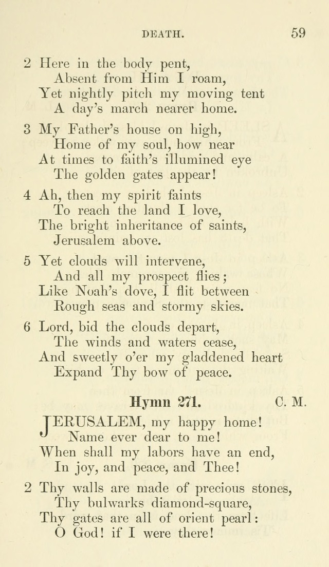 Additional Hymns set forth by the House of Bishops at the request of the House of Clerical and Lay Deputies, in General Convention, October 1865; to be used in the congregations of the Protestant Ep.. page 59