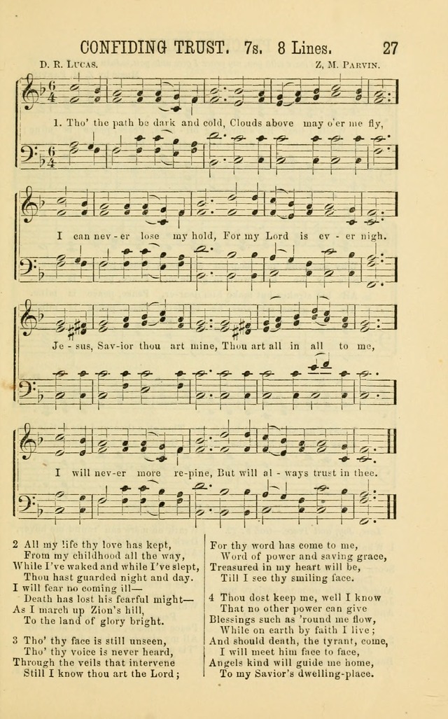 Apostolic Hymns and Songs: a collection of hymns and songs, both new and old, for the church, protracted meetings, and the Sunday school page 27