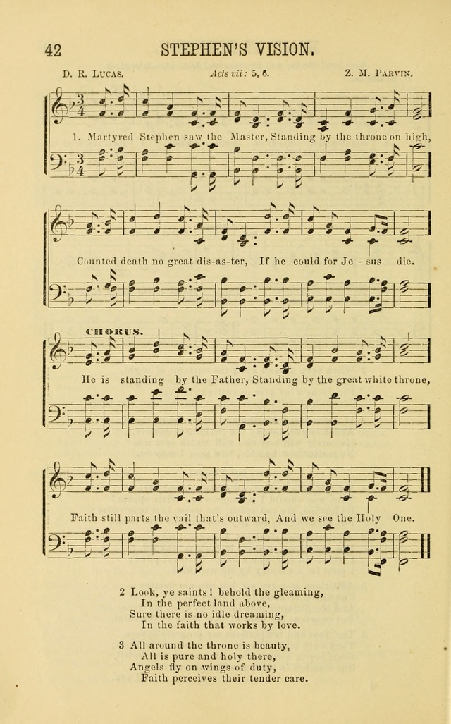 Apostolic Hymns and Songs: a collection of hymns and songs, both new and old, for the church, protracted meetings, and the Sunday school page 42