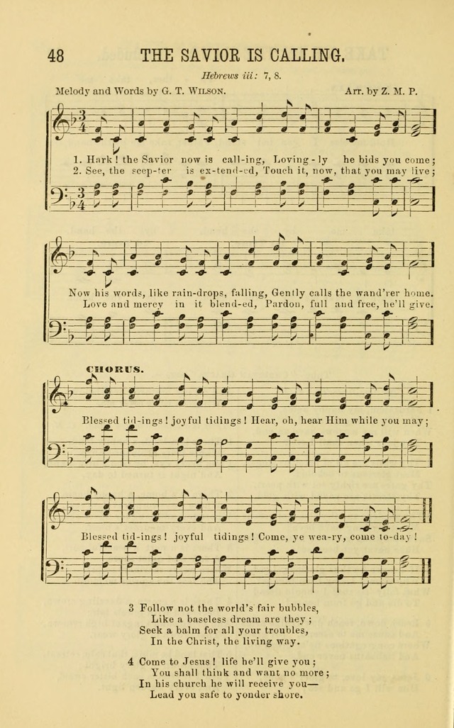 Apostolic Hymns and Songs: a collection of hymns and songs, both new and old, for the church, protracted meetings, and the Sunday school page 48