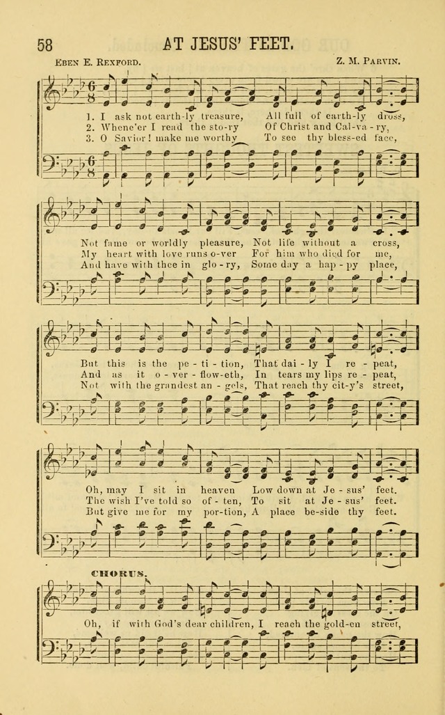 Apostolic Hymns and Songs: a collection of hymns and songs, both new and old, for the church, protracted meetings, and the Sunday school page 58