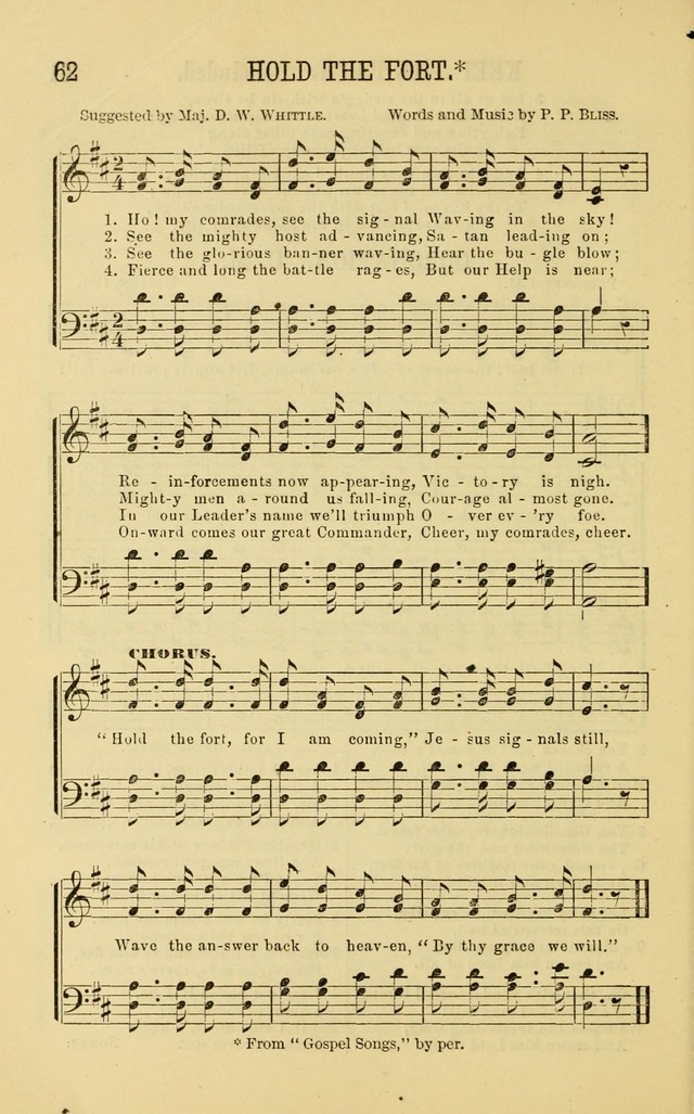 Apostolic Hymns and Songs: a collection of hymns and songs, both new and old, for the church, protracted meetings, and the Sunday school page 62