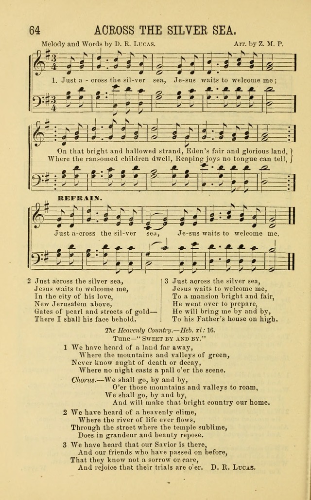 Apostolic Hymns and Songs: a collection of hymns and songs, both new and old, for the church, protracted meetings, and the Sunday school page 64