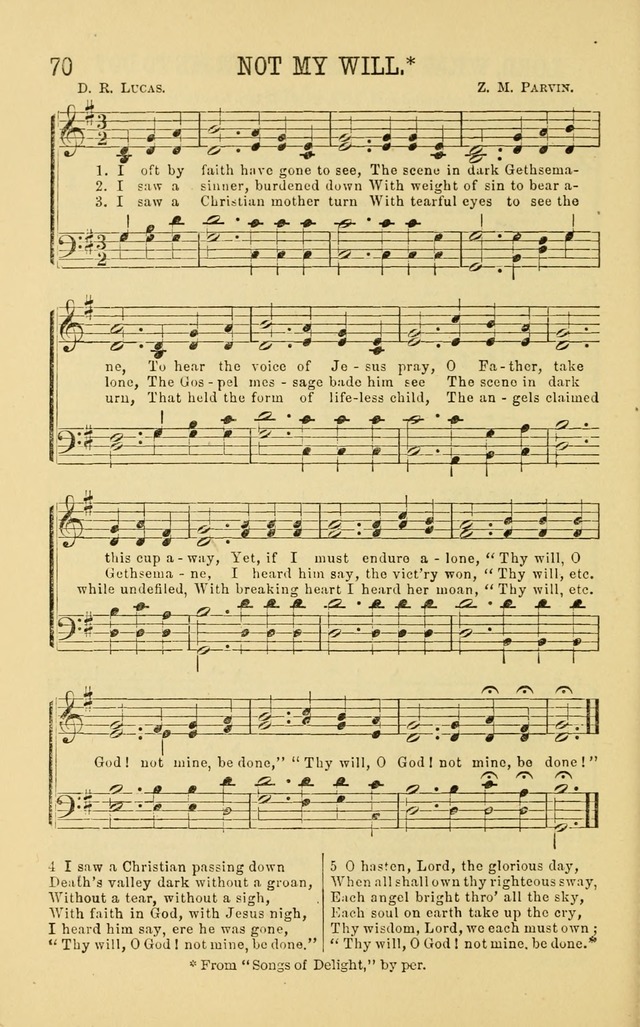 Apostolic Hymns and Songs: a collection of hymns and songs, both new and old, for the church, protracted meetings, and the Sunday school page 70