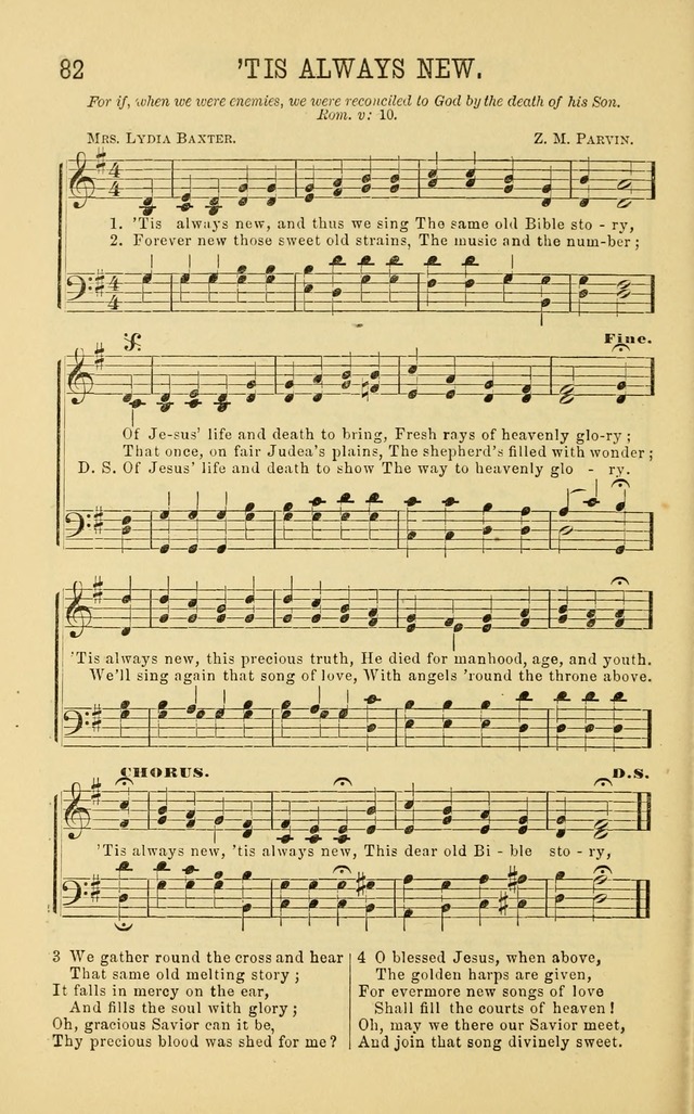 Apostolic Hymns and Songs: a collection of hymns and songs, both new and old, for the church, protracted meetings, and the Sunday school page 82