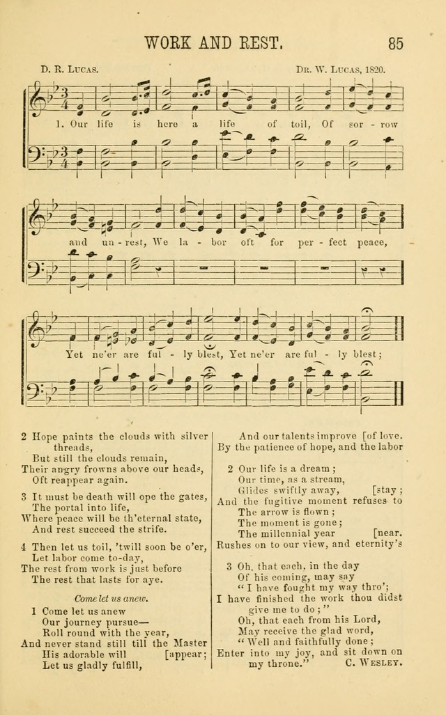 Apostolic Hymns and Songs: a collection of hymns and songs, both new and old, for the church, protracted meetings, and the Sunday school page 85