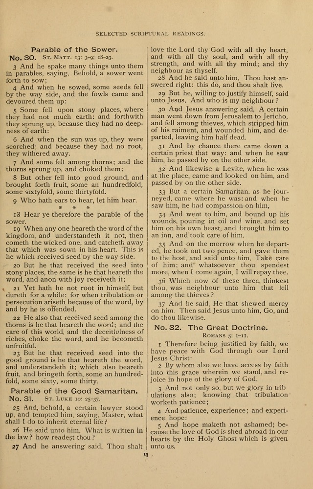 The Assembly Hymn and Song Collection: designed for use in chapel, assembly, convocation, or general exercises of schools, normals, colleges and universities. (3rd ed.) page 13