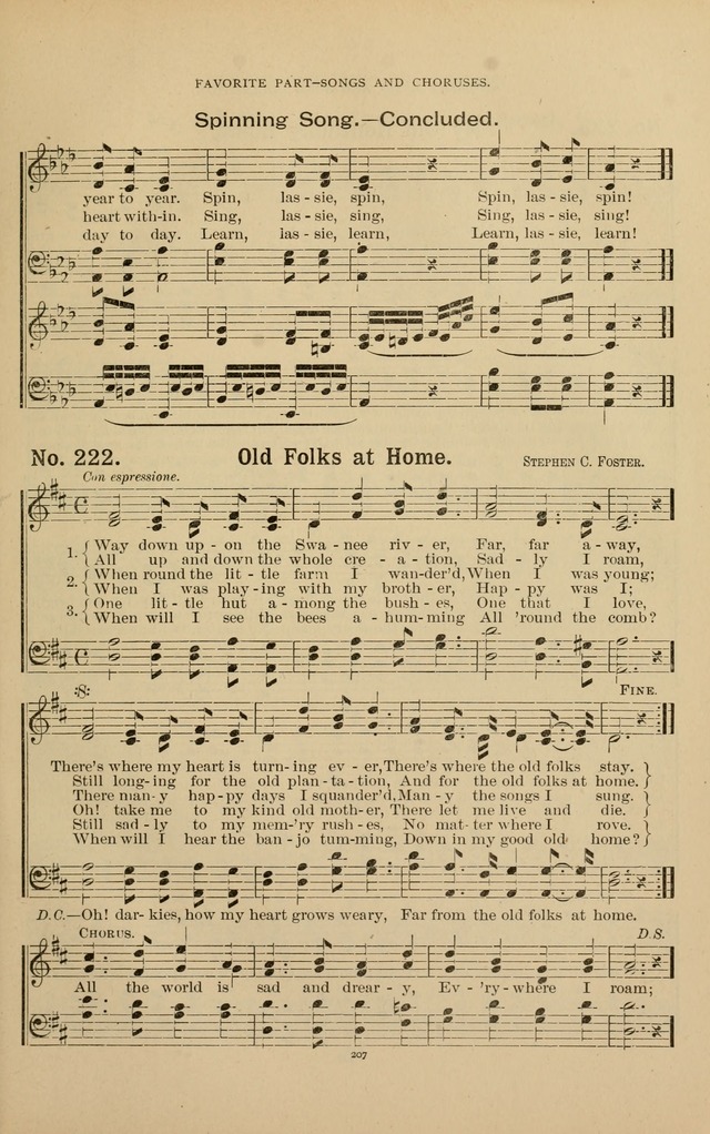 The Assembly Hymn and Song Collection: designed for use in chapel, assembly, convocation, or general exercises of schools, normals, colleges and universities. (3rd ed.) page 207