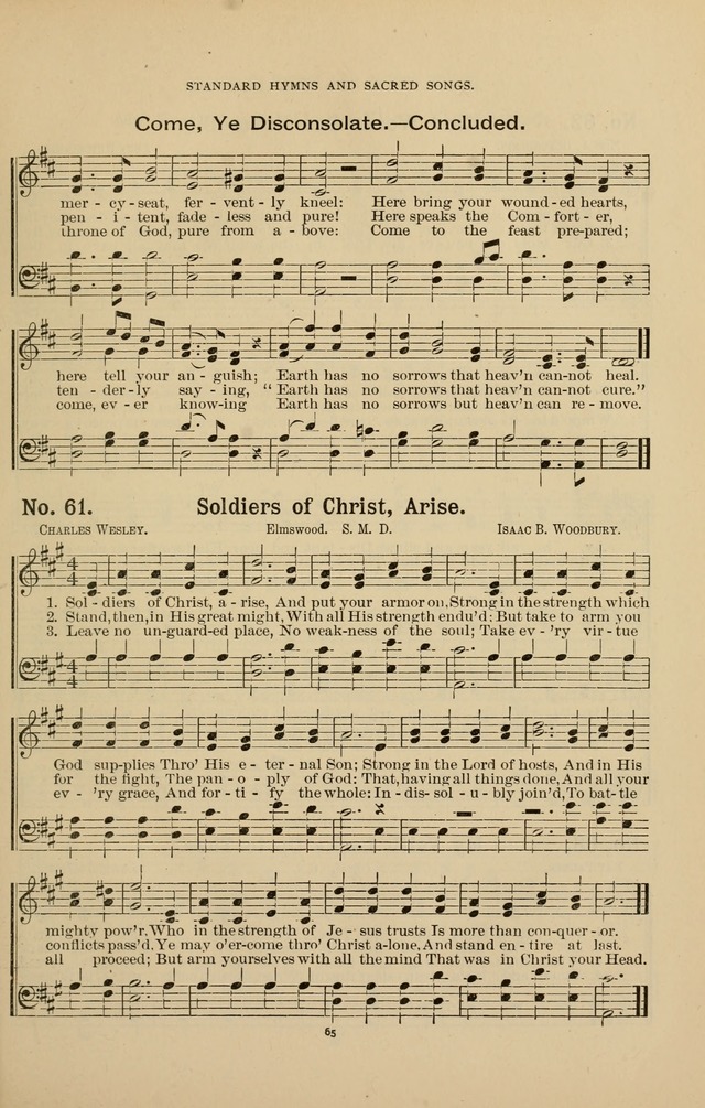 The Assembly Hymn and Song Collection: designed for use in chapel, assembly, convocation, or general exercises of schools, normals, colleges and universities. (3rd ed.) page 65