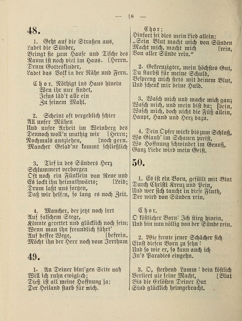 Anhang zum Kleinen Psalter: enhaltend 78 neue Lieder für Gebetstunden, Abend-Gottesdienste und Anhaltende Versammlungen (2. Auflage) page 18