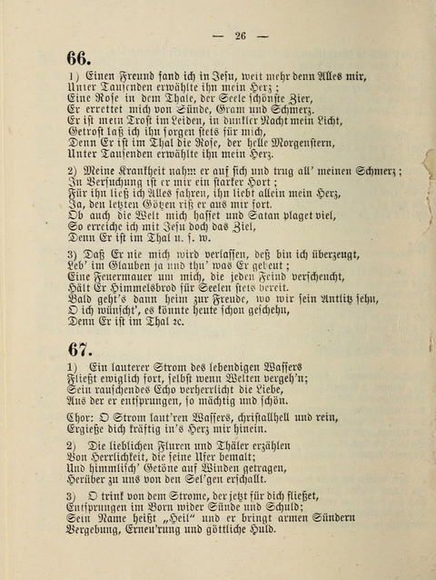 Anhang zum Kleinen Psalter: enhaltend 78 neue Lieder für Gebetstunden, Abend-Gottesdienste und Anhaltende Versammlungen (2. Auflage) page 26