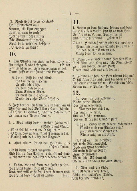 Anhang zum Kleinen Psalter: enhaltend 78 neue Lieder für Gebetstunden, Abend-Gottesdienste und Anhaltende Versammlungen (2. Auflage) page 4