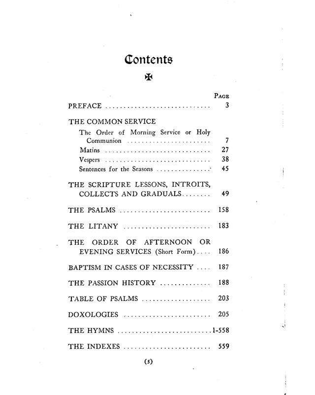 American Lutheran Hymnal page 5