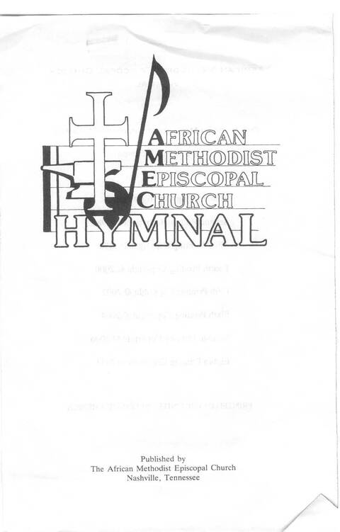 African Methodist Episcopal Church Hymnal page i