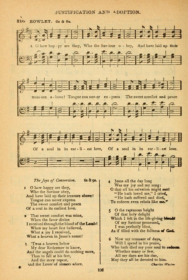 The African Methodist Episcopal Hymn and Tune Book: adapted to the doctrines and usages of the church (6th ed.) page 106