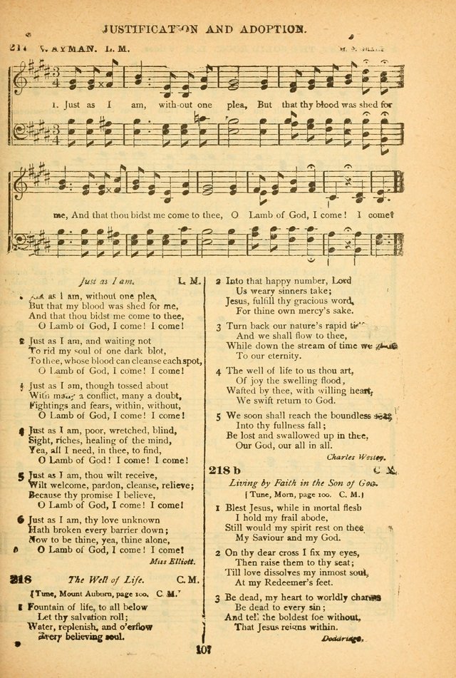 The African Methodist Episcopal Hymn and Tune Book: adapted to the doctrines and usages of the church (6th ed.) page 107