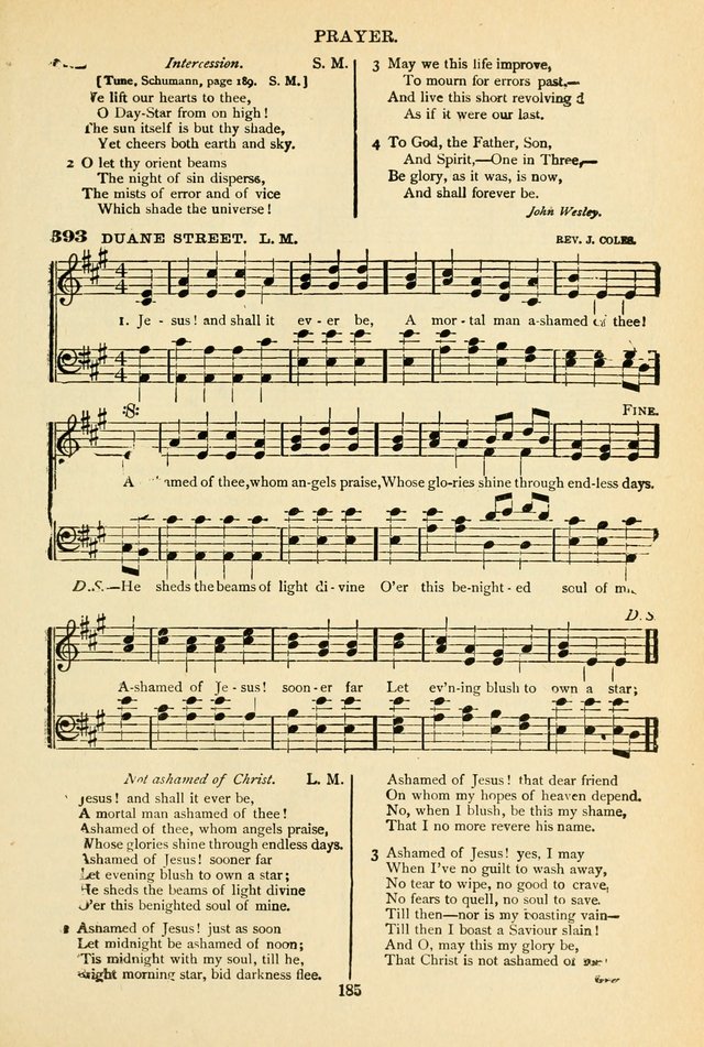 The African Methodist Episcopal Hymn and Tune Book: adapted to the doctrines and usages of the church (6th ed.) page 185