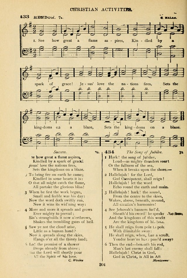 The African Methodist Episcopal Hymn and Tune Book: adapted to the doctrines and usages of the church (6th ed.) page 204