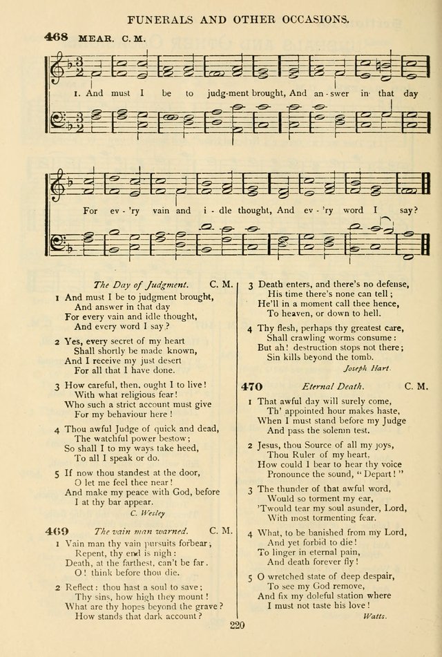 The African Methodist Episcopal Hymn and Tune Book: adapted to the doctrines and usages of the church (6th ed.) page 220