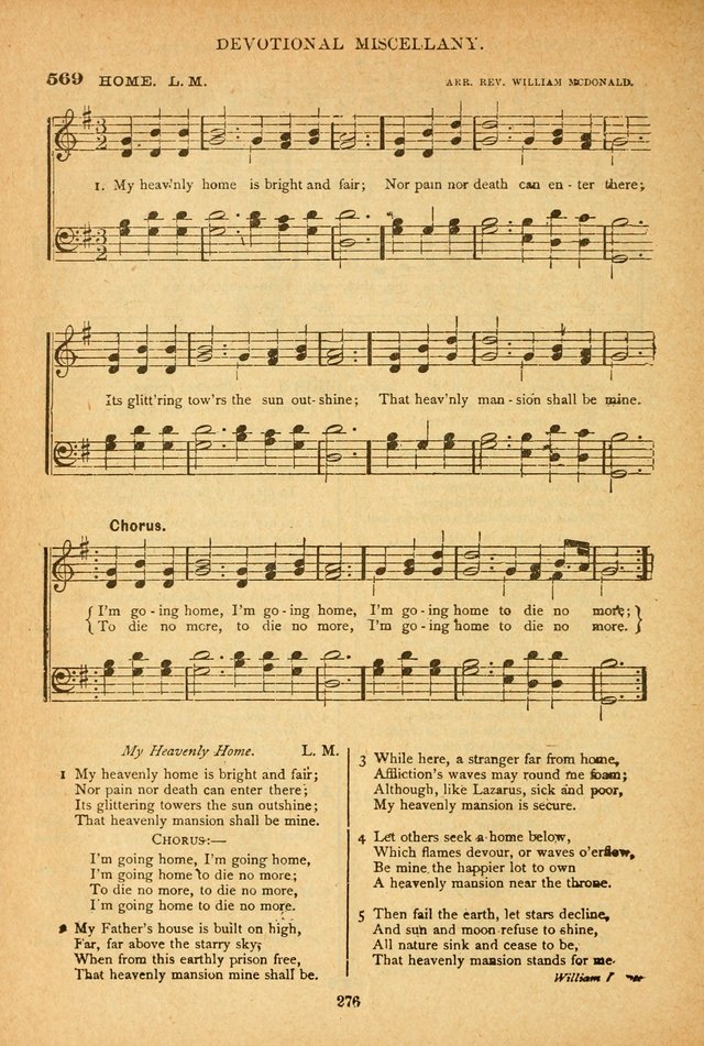 The African Methodist Episcopal Hymn and Tune Book: adapted to the doctrines and usages of the church (6th ed.) page 276