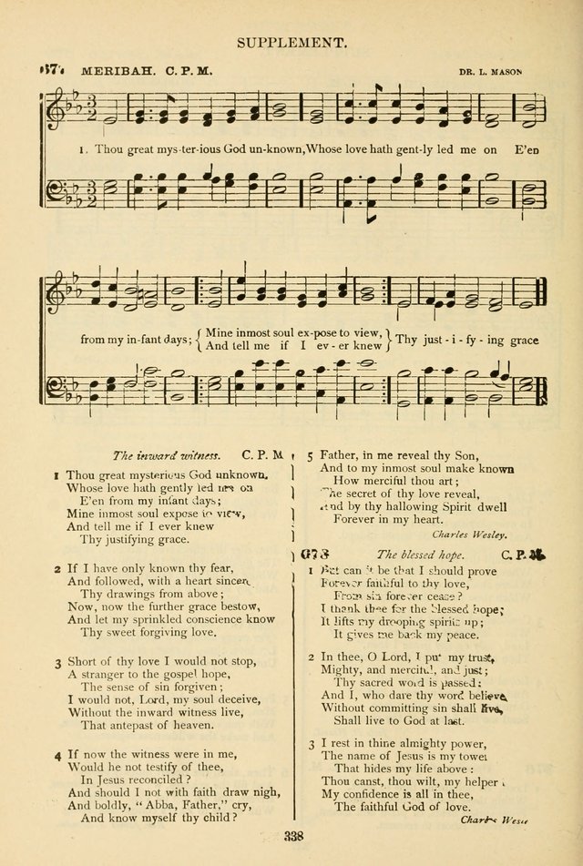 The African Methodist Episcopal Hymn and Tune Book: adapted to the doctrines and usages of the church (6th ed.) page 338